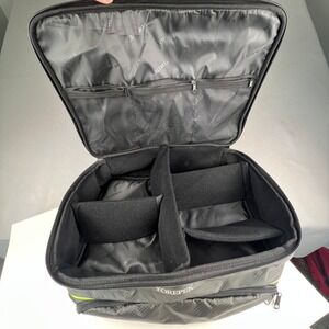 Yorepek Shoe Bag Travel Organizer OS Black Neon Green Padded Dividers Tech